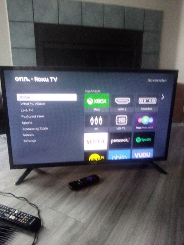 32 Inch Onn Roku Smart TV and Onn Sound Bar