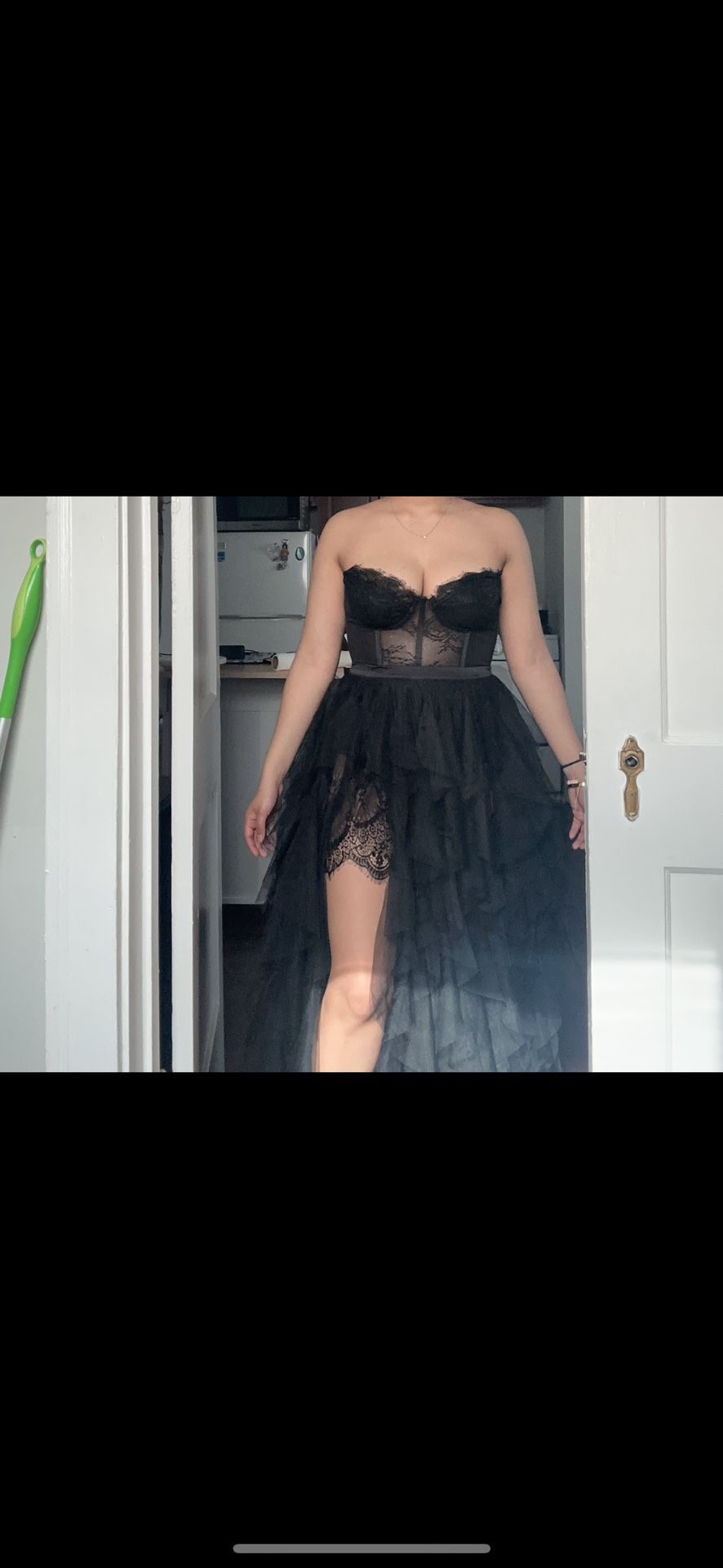 Anastasia Tulle Maxi Dress medium Black for Sale in Chicago, IL - OfferUp