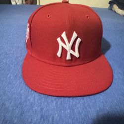 red yankees hat world series