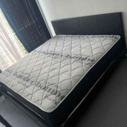 NEW MATTRESS KING SIZE PLUSH WITH BOX SPRING 