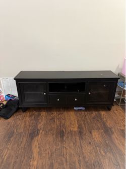 Entertainment Center (Dark Brown w/Drawers)
