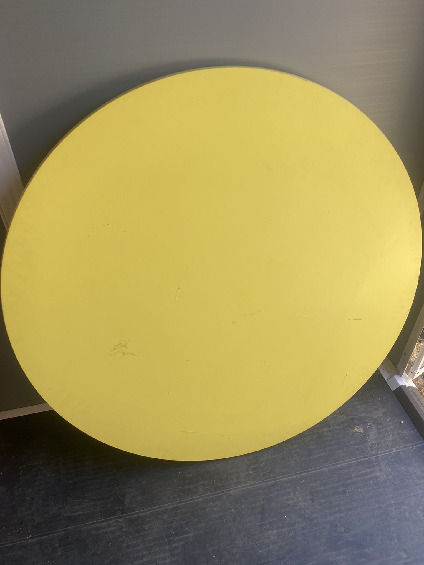 IKEA Round Yellow Table Top