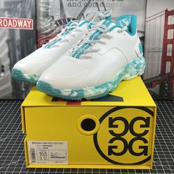 G/FORE G4 MG4+ Camo Camouflage Golf Shoe Sneaker US 10.5 Teal Blue White NEW