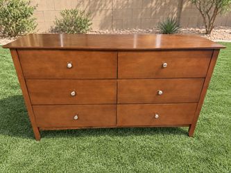 Coaster 6-Drawer Wide Dresser – Cappuccino Brown