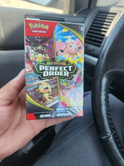 Pokémon Mega evolution perfect order booster bundle.