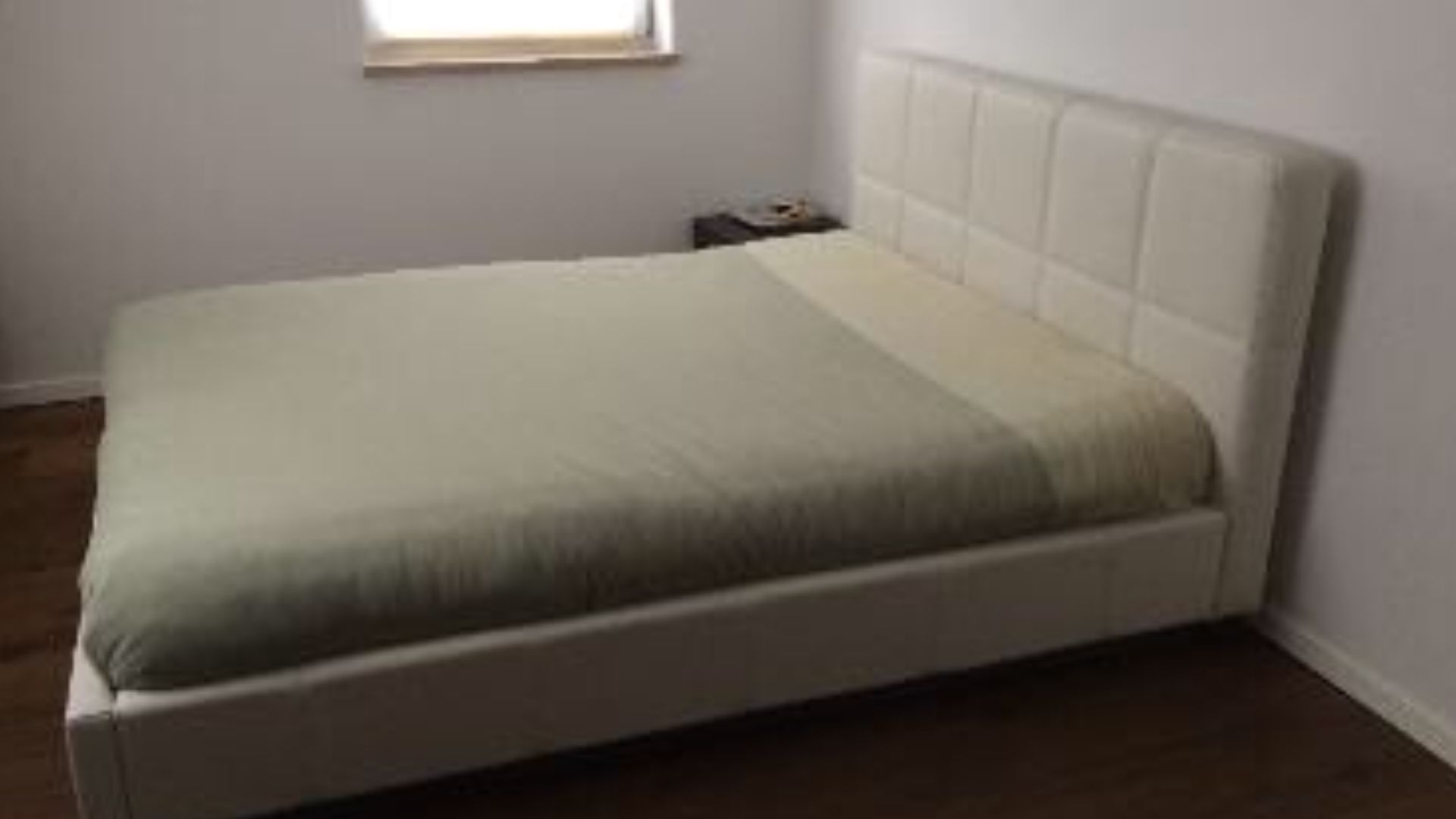 Queen bed IKEA Folldal complete set (mattress, slats, head board and frame)
