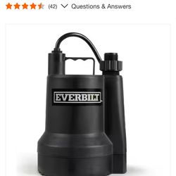 1/6 HP Plastic Submersible Utility Pump