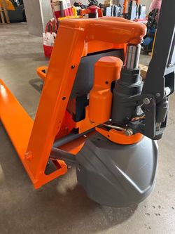 Open-box Electric Pallet Jack 3300 lb Capacity with 48" x 27" Forks Lithium Battery, T-1034