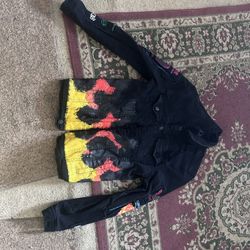 “PREME” Denim Flame jacket Large