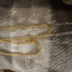 925 Silver Mariner And 925 Dimond Cut Mariner Chains