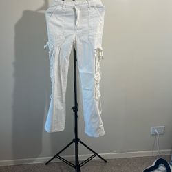 White Cargo Pants