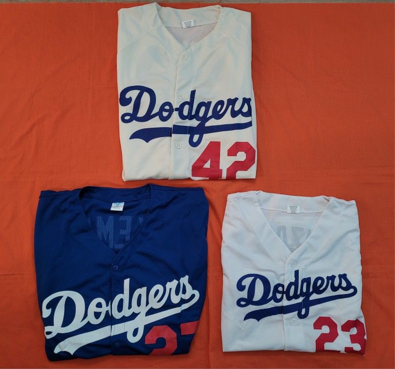 red white and blue dodgers jersey