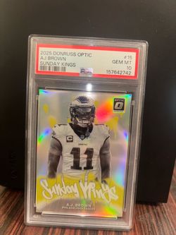 2025 Panini Donruss Optic Sunday Kings #15 AJ Brown PSA 10