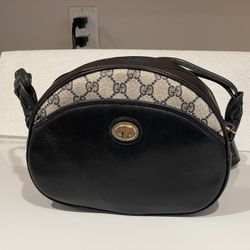 Gucci Vintage Monogram / Leather Crossbody