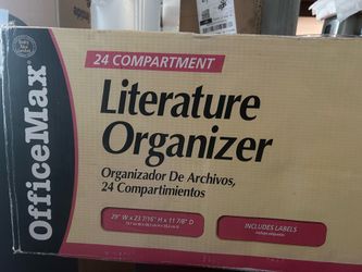 Office max literature organizer- white
