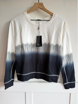 NWT Rails Theo Charcoal Dip Tie Dye Crewneck Sweatshirt - XS