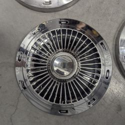 SET OF 4 1(contact info removed) FORD GALAXIE 427 HI-PO HUBCAPS 63 64 10.5" FAIRLANE F100