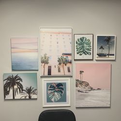 Beachy Tropical Wall Art