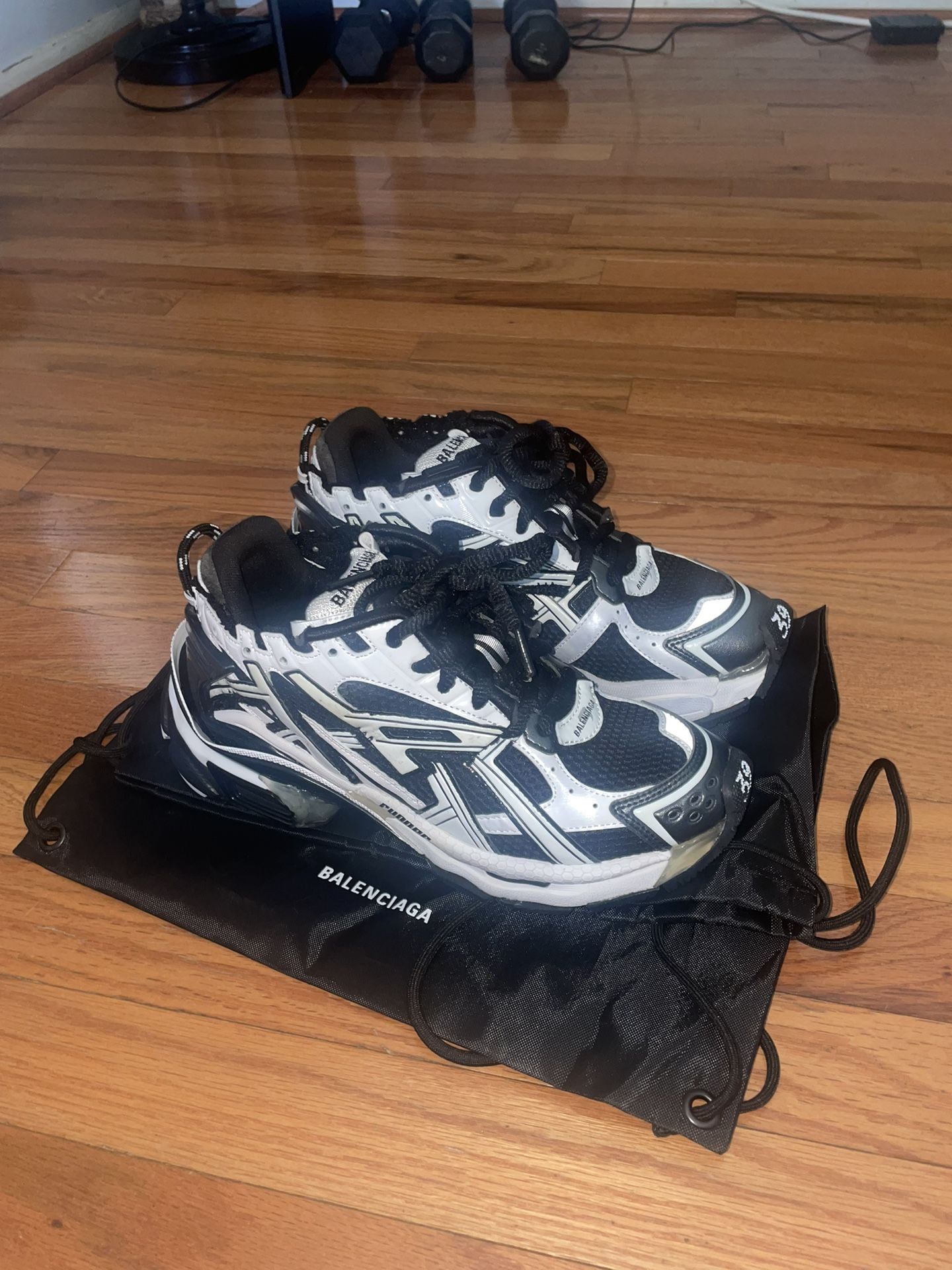 White And Black Balenciagas Size 7.0 Men