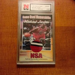 MICHEAL JORDAN 1/1 GAME USED MEMORABILIA  trading Card