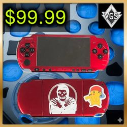 *RETRO* Sony PSP 3000 Red Handheld Console (Radiant Red)