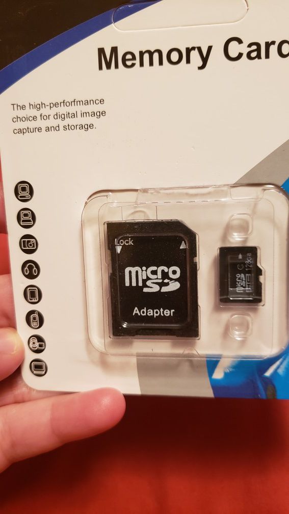 New Memory card and adaptador for phone universal 128 gb