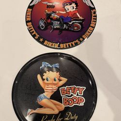 2 Betty Boop Signs Metal 