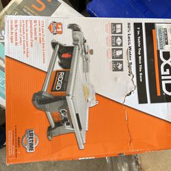 Rigid 7” Table Top Wet Tile Saw. 6.5 Amps Brand New