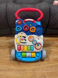 VTech Sit-to-Stand Learning Walker (Frustration Free Packaging), Bluea