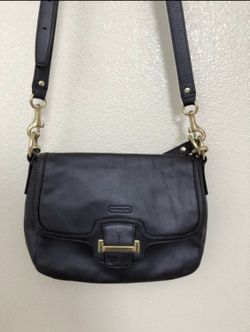 Coach purse navy blue, cross body