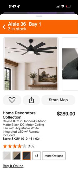 Home decorator’s collection 62inch