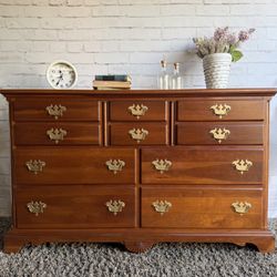 Classic Solid Wood Beautiful Large Dresser 