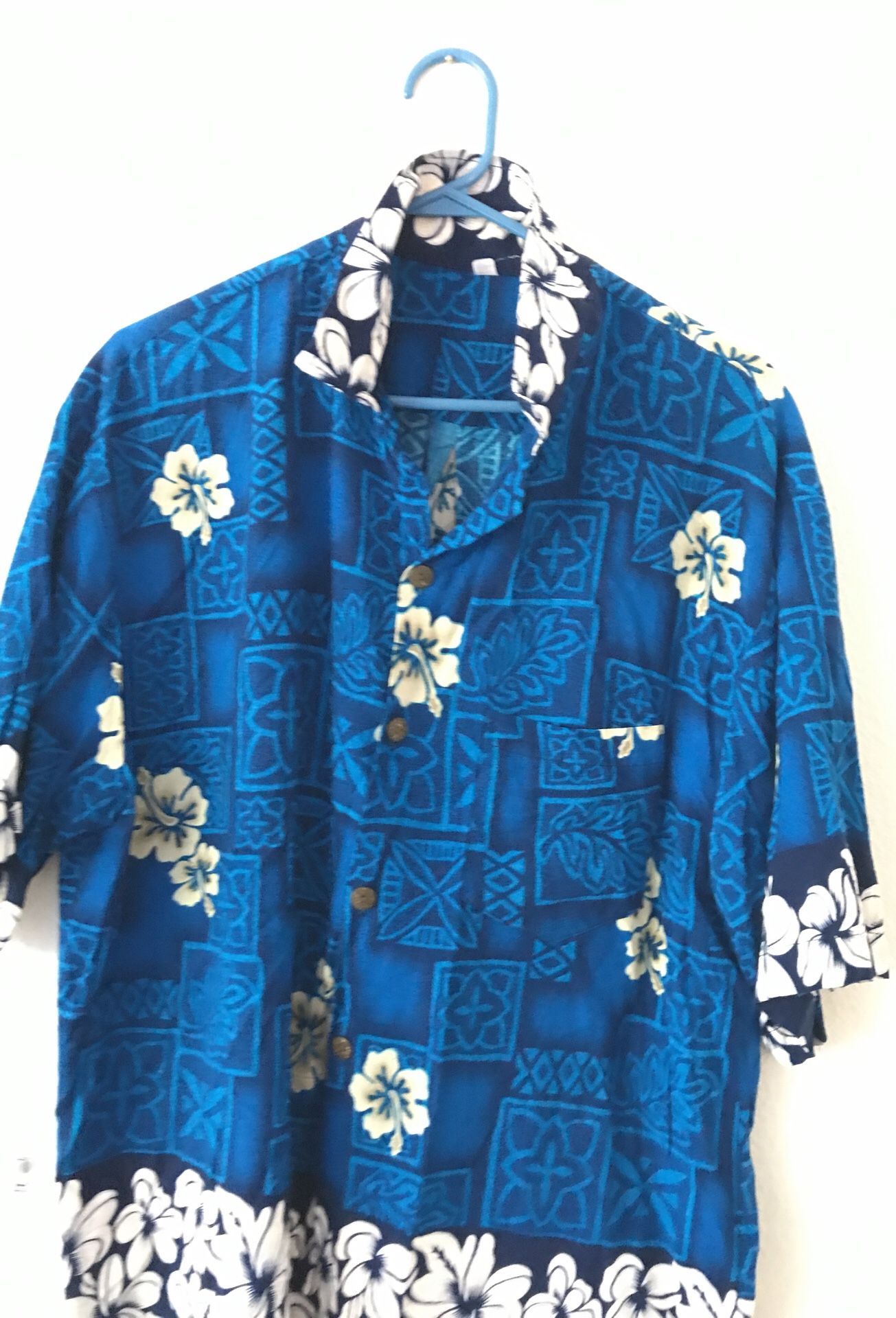 Blue Hawaiian shirt