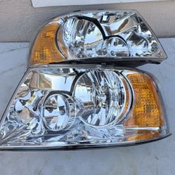 03-06 Ford Expedition Headlights Luces Calaveras Micas Faros Focos Faroles Headlamps 
