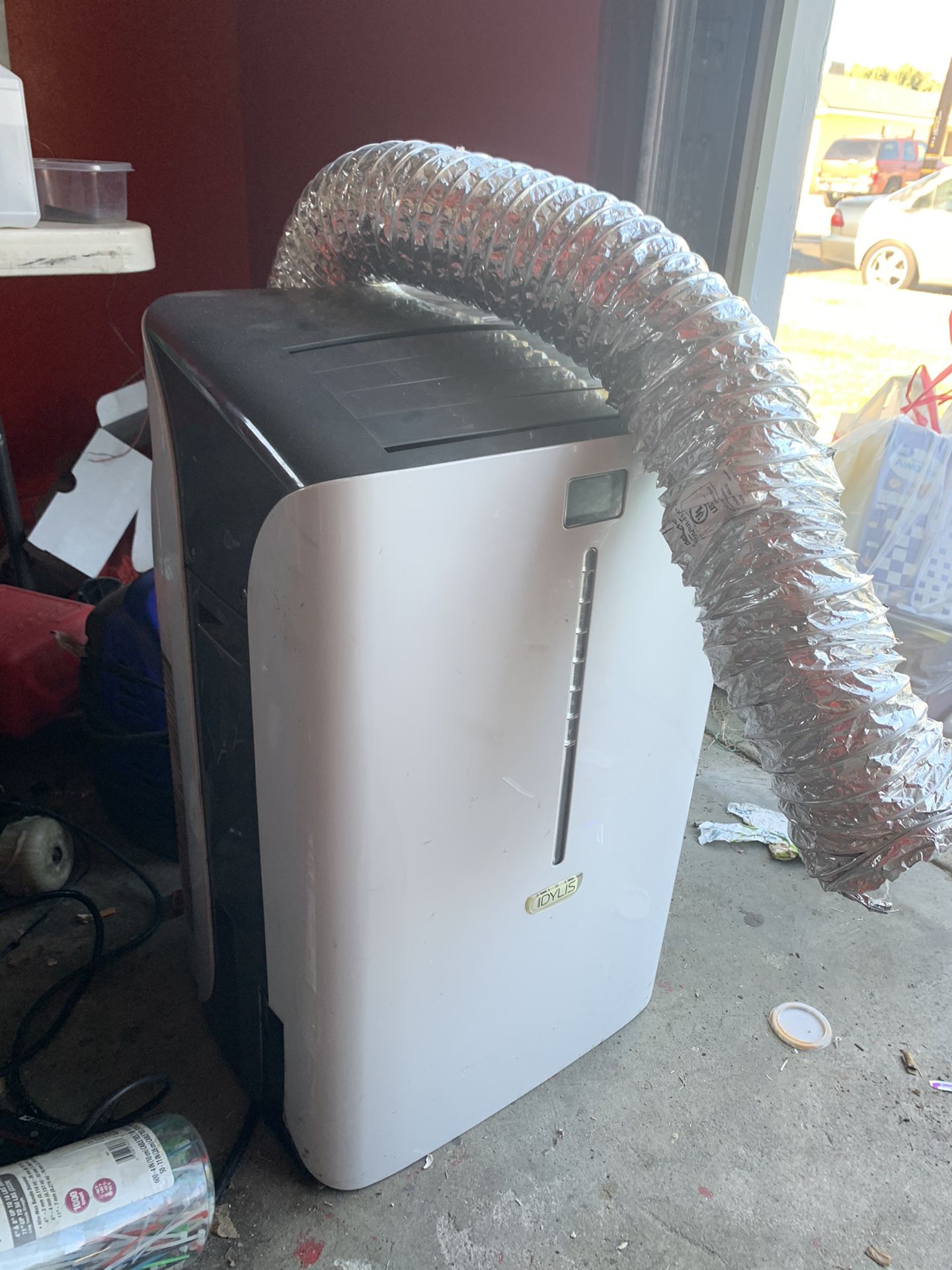 Portable ac unit with back tube