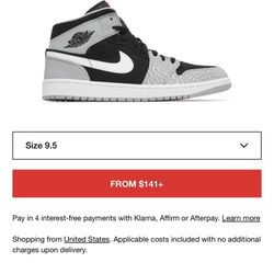 Jordan 1 Mid ELEPHANT TOE (NEW)