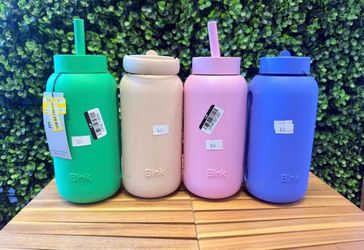 Bink day bottle 27oz with lounge straw cap or flip panel cover “each”