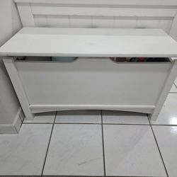 White Toy Chest