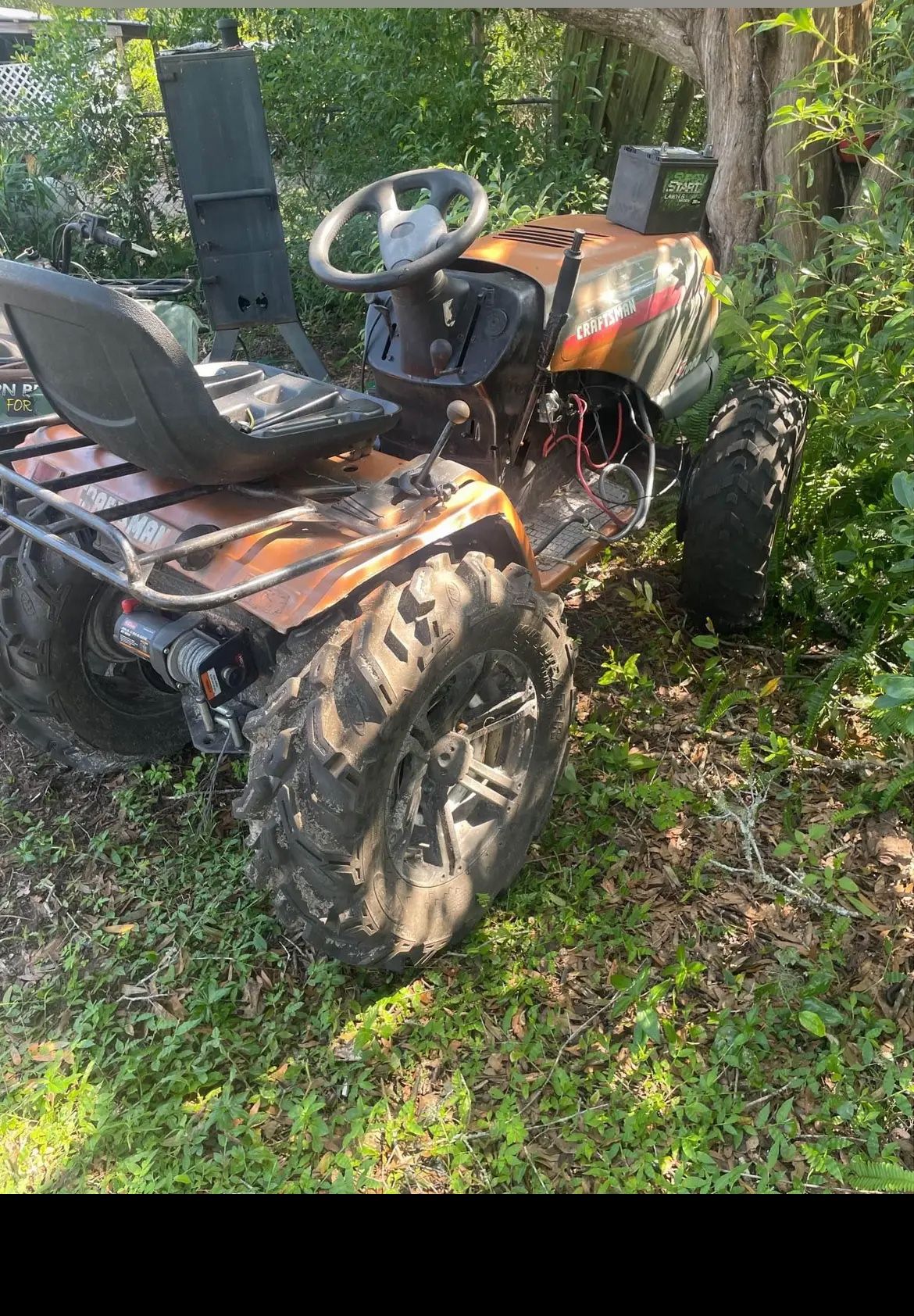 Lt1000 Frame 17.5 Hp Kohler Command John Deere Motor Runs Good