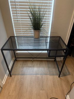 Black Tint Glass Desk