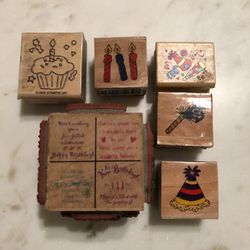 Happy Birthday / Party - Vintage Rubber Stamps