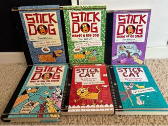 Stick Dog and Stick Cat Books Set of 6