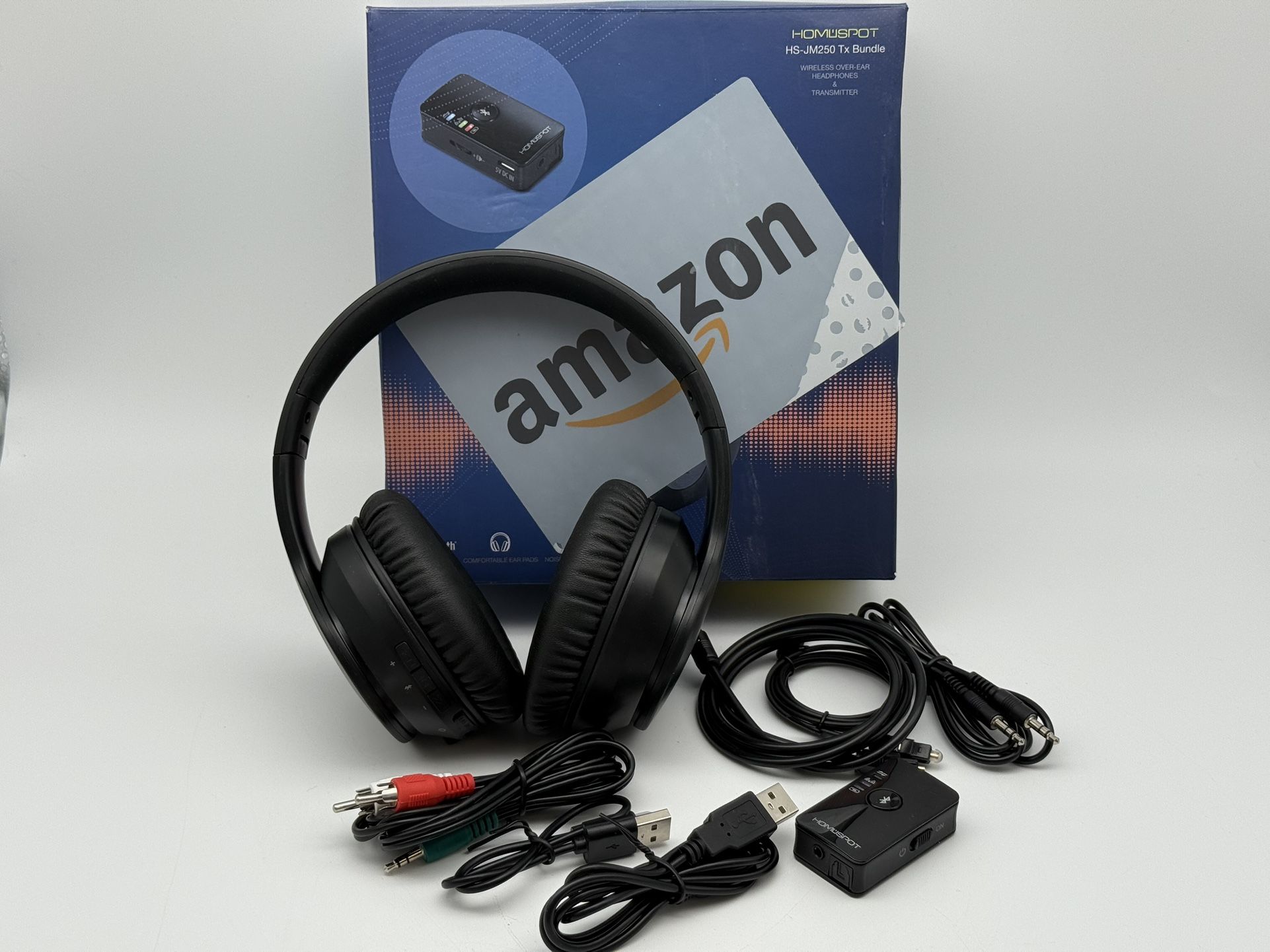 HomeSpot Wireless Over-Ear Headphones Transmitter Set (11)