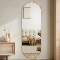 New Gold Oval Full Length Mirror 65”x22”