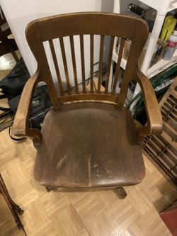  Vintage 1900 bankers office chair