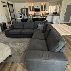 Large Gray L-Couch