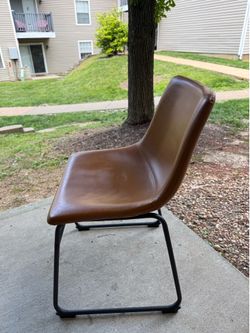 Faux leather chair