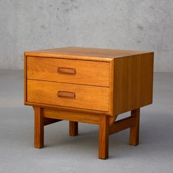 Mid-Century Modern Danish Style Teak Nightstand / Side Table - Made in Canada