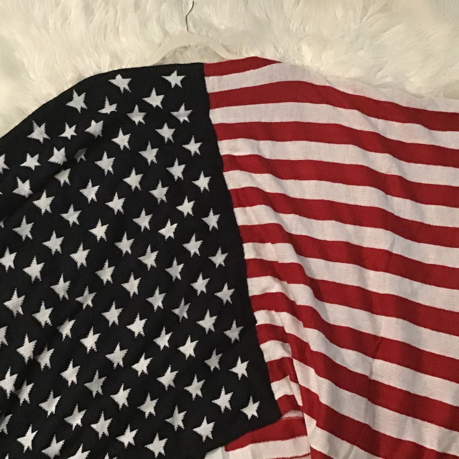 American Flag Poncho 