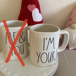 Rae Dunn I’M YOURS / ME & YOU Mugs Double Sides